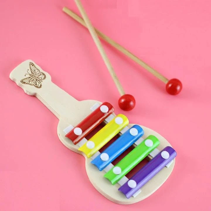Kids Tones Piano Wooden Xylophone Guitar Music Toy