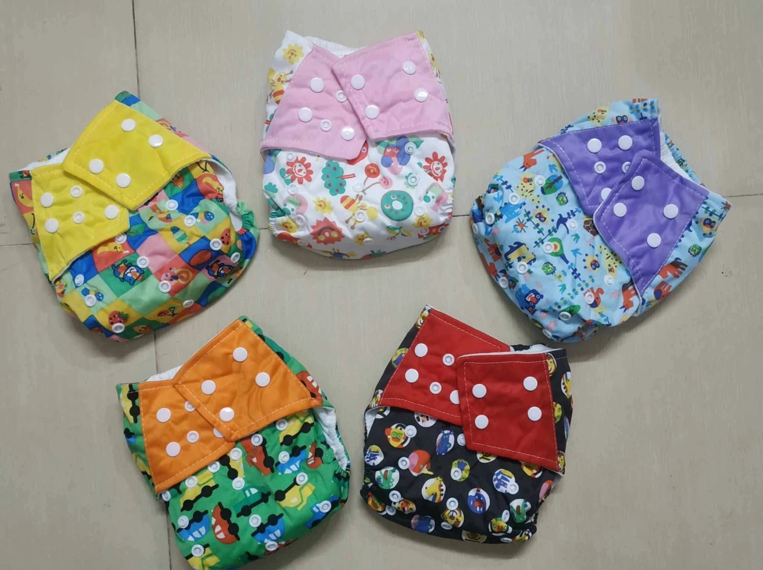Washable Reusable Cloth Baby Diaper 1pcs  (1 Pad 3 Layer)