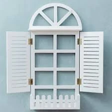 Venice Style Vintage Wooden Wall Decor / Window Frame Wall Decor / Wall Planters