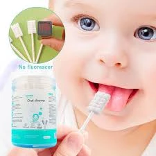 Baby Oral Cleaner Swabs for Newborn & Infants (0–36 Months) | Disposable Tongue & Gum Cleaning Sticks | Soft Cotton Gauze | 360° Gentle Oral Care