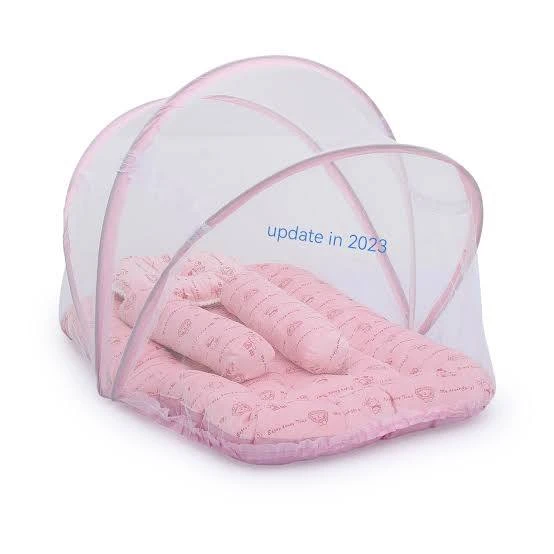Baby Premium Bed Set Pillow Mosquito Net Size - 42x25x20 Inches