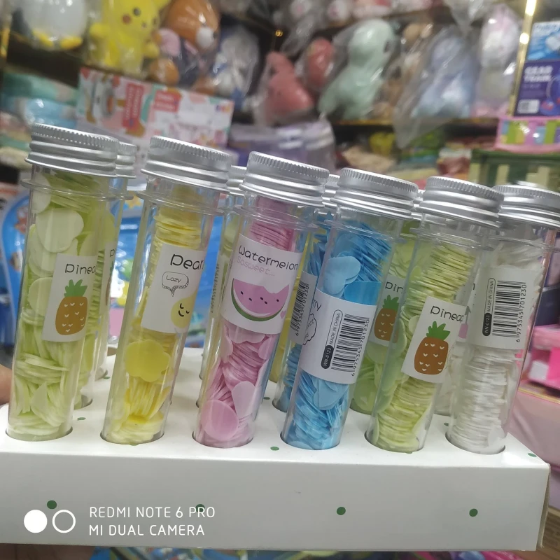 Portable Outdoor Paper Soap Pocket Bottle Washing Hand Bath Clean Scented Slice Sheets Mini Bottle Paper Soap