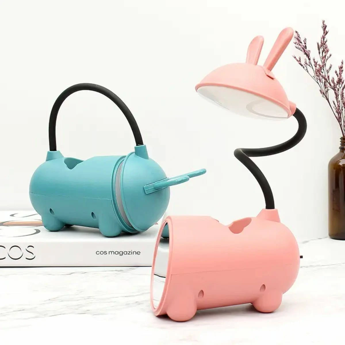Desk Lamp Multi-purpose Eye-protection Adorable Household Mini Three-gear USB Lamp for Reading