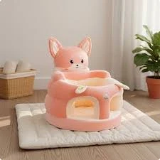 Soft Infant Sofa Spinal Alignment High-Back Infant Sofa Anti-Fall Design Sit up Chair for Infants, Young Children Fox|Baby|Baby Gear|Bouncers & Vibrating Chairs