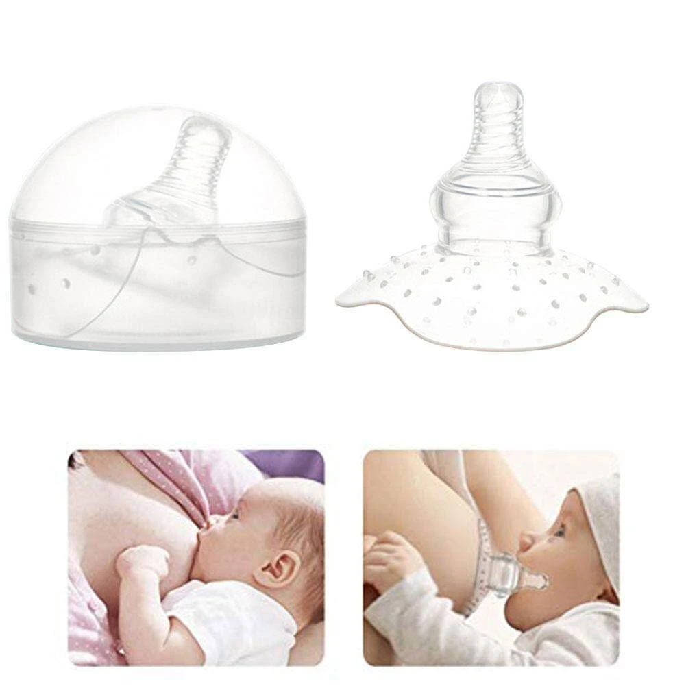 Silica Gel Nipple Covers For Breastfeeding, Soft Comfortable Sting Repellent For Young Mother Nipple Shield Breastfeeding Nipple 2pcs