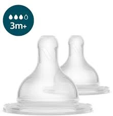 Philips Avent Essential Bottle Double teat SCY097/01 3M+, flow 4