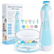 Baby Nail Trimmer Electric,Baby Nail Clippers, 6 in 1 Baby Nail File,Nail File Baby Grooming Kit Manicure Set for Toddler or Adults