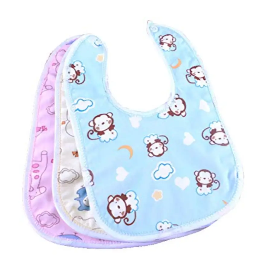 Baby Neck Bib CN Best Quality-Soft Cotton Elegant and Stylish Bibs for Kids