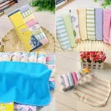 8pcs Gerber Baby Washcloth Baby Small Towel Infant Cotton Handkerchief Sapu Tangan Bayi tuala yoyoy