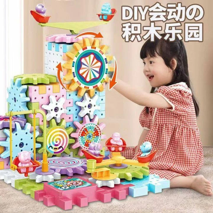 FunBlast Magical Blocks - Magical Building Blocks 3D Magic Play Stacking Set DIY for Brain Development Educational Logo City