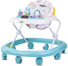 Smile Baby Walker - Cyan Blue & White